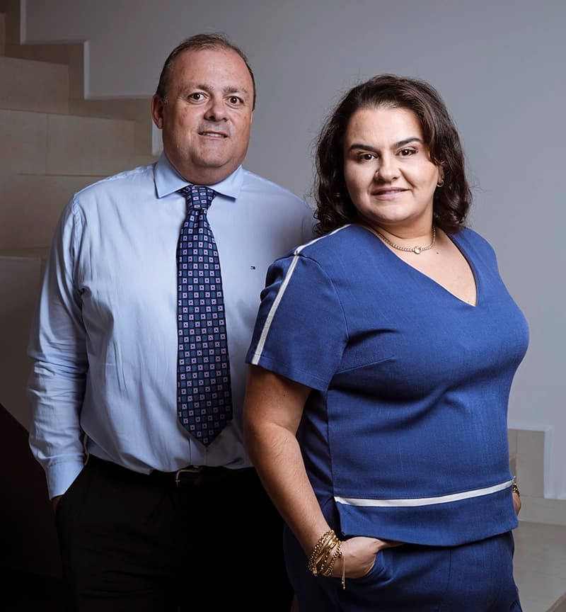 Dr. Leandro Spiller e Dra. Faline Machado